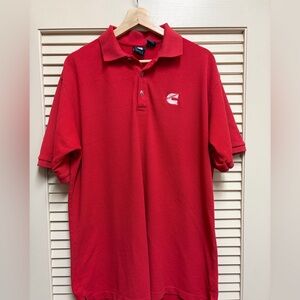 Cummins Logo Polo Shirt XL Red Hartwell Short Sleeve Work Truck Diesel Engine